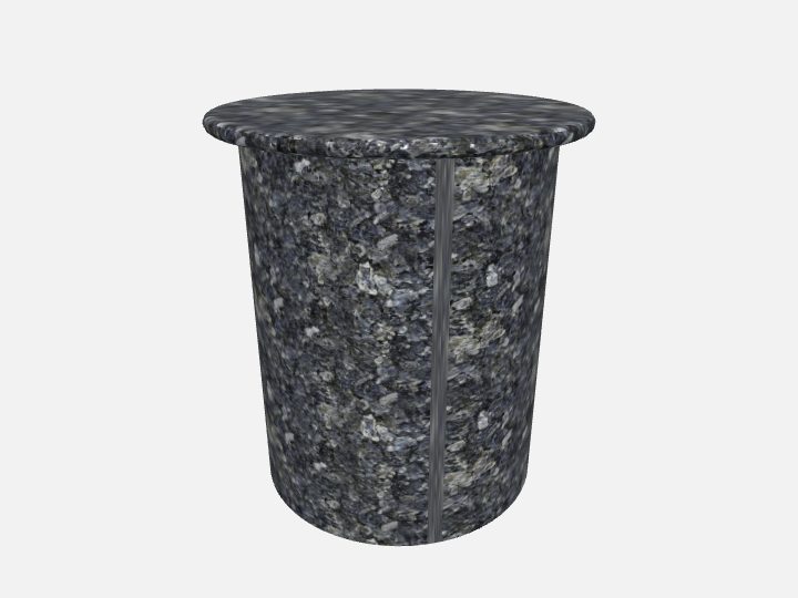 Mesa de canto em Blue Pearl, Ø 50 cm